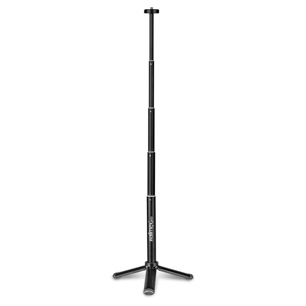 Walimex Pro 2In1 Mini Treppiede Xl Con Attacco Da 1/4", Altezza Regolabile Da 20,5 Cm A 62,5 Cm, Mini Treppiede Con Braccio Telescopico Per Uso Professionale, Caricabile Fino A 1 Kg"-image