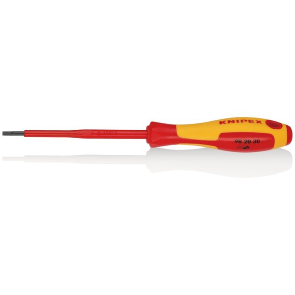 Knipex 98 20 30 Cacciavite Per Viti Con Intaglio Isolante Impugnatura Multicomponente, Vde Brunito 202 Mm-image