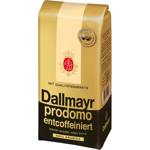 Dallmayr 122500000 Dallmayr Prodomo Entcoffeiniert Kaffeebohnen Arabicabohnen 500,0 G-image