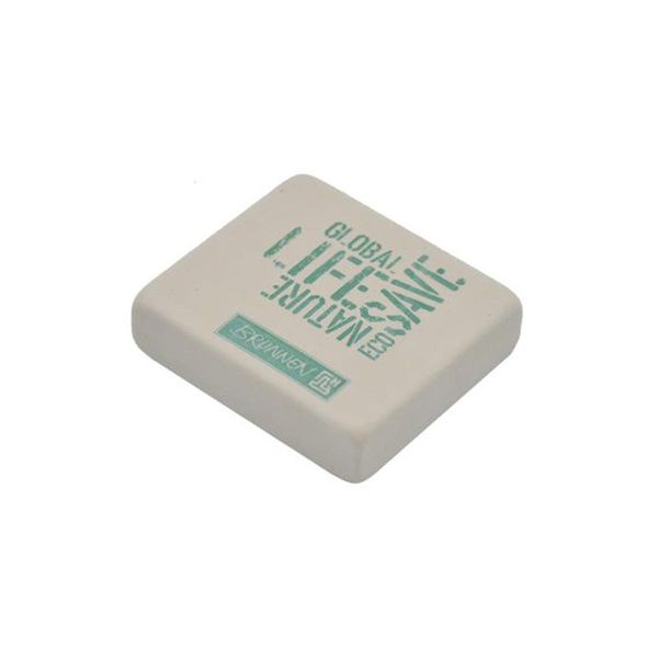 Brunnen 1029966 Gomma "Natura"" Riciclaggio 4 X 3,5 X 1 Cm Bianco"-image