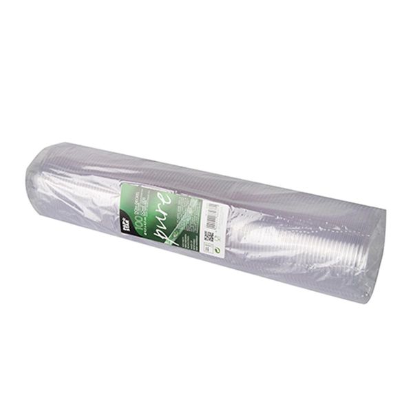 Coperchio A Cupola Papstar Pure Crystal Clear Rotondo Ø 9,5 Con Perforazione 100 Pezzi-image