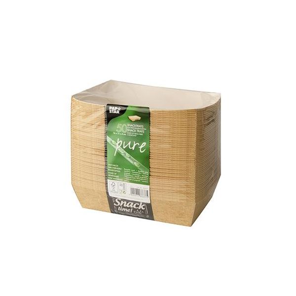 Papstar Vassoi Per Snack Good Food 4 Cm X 11 Cm X 16 Cm 50 Pezzi-image