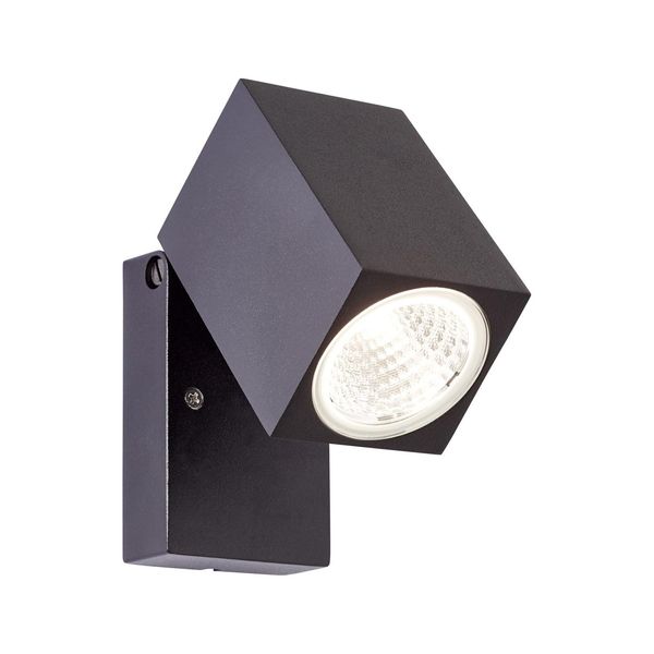 Brilliant Burk LED AußEnwandstrahler Schwarz 1X LED Integriert, 6W LED Integriert, (Lichtstrom: 600Lm, Lichtfarbe: 3000K)-image