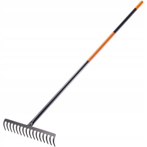 Rastrello Kadax "Kisa"", Rastrello Da Giardino In Metallo, 16 Denti"-image