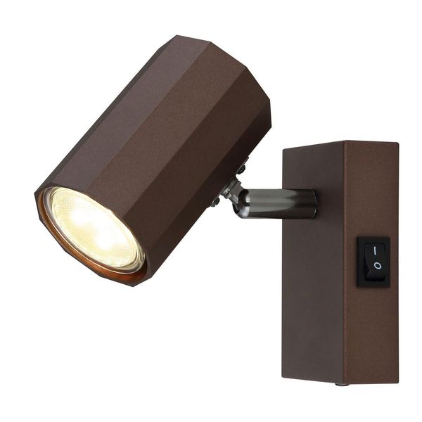 Lampada Da Parete Per Interni Con Interruttore Lampada Da Parete Faretto Da Parete In Alluminio Bronzo 57919-1-image