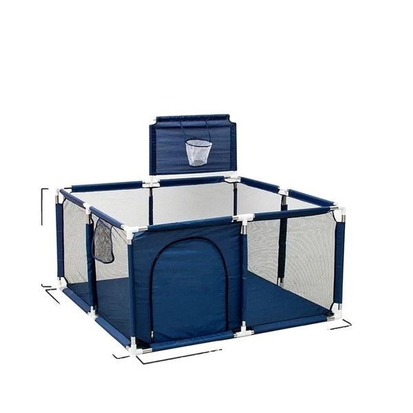 Box Quadrato Per Bambini, Ampia Area Di Gioco Sicura, Divertente Parco Giochi Per Bambini, Blu-image