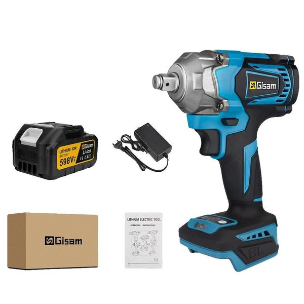 Avvitatore A Impulsi Elettrico, Coppia Di 1200 Nm, Velocità Di 6700 Giri/Min, 1 Set Di Batterie-image