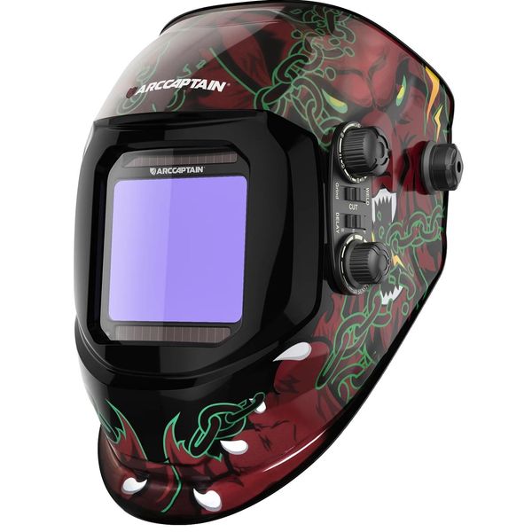 Casco Per Saldatura, Funzione Di Oscuramento Automatico, Lente A Colori, Design Leggero , HSH-G999-A-image