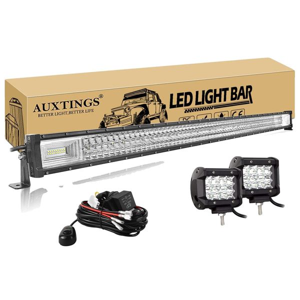 Striscia Luminosa Del Led, Alta Luminosità 270W-675W, Impermeabile IP67, 52 Pollici 675W Filo-image