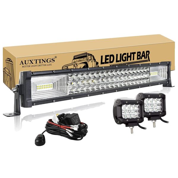 Striscia Luminosa Del Led, Alta Luminosità 270W-675W, Impermeabile IP67, 22 Pollici 270W Filo-image