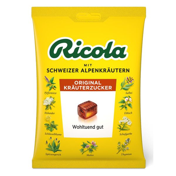 Zucchero Originale Alle Erbe Ricola Con Erbe Alpine Svizzere 75G-image