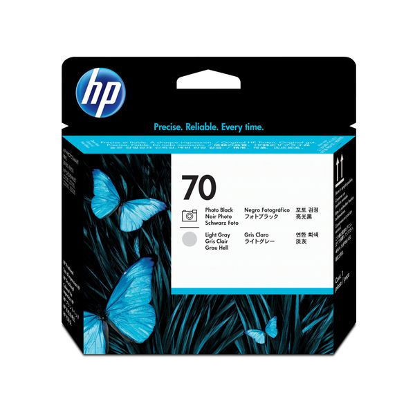 Hp Testina Di Stampa Nero Fotografico E Grigio Chiaro Designjet 70 - Hp Designjet Z2100 - Z3100 And Z3200 Photo Printer Series - Ad Inchiostro - Grigio Chiaro - Nero Per Foto - C9407A - Singapore - 143 Mm-image