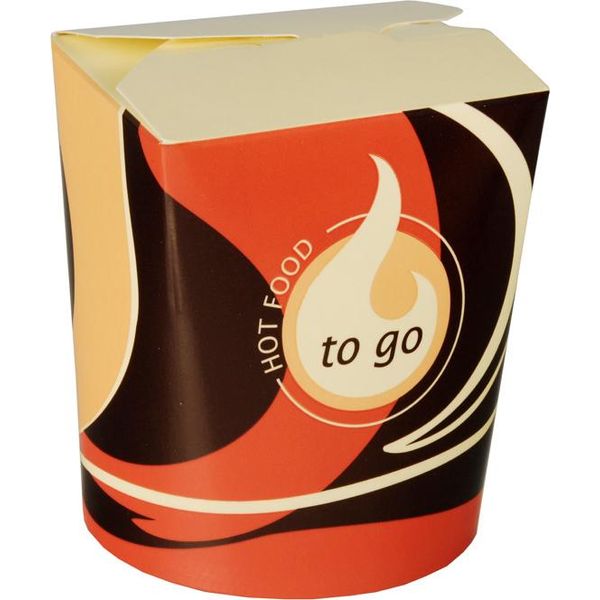 Papstar Snack Box To Go Quadrato 550 Ml 10 X 8,5 X 7,5 Cm 50 Pezzi-image