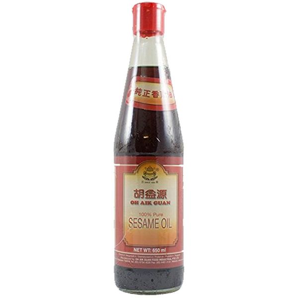 Olio Di Sesamo Oh Aik Guan Da Semi Di Sesamo Tostati Olio Di Sesamo 650Ml-image