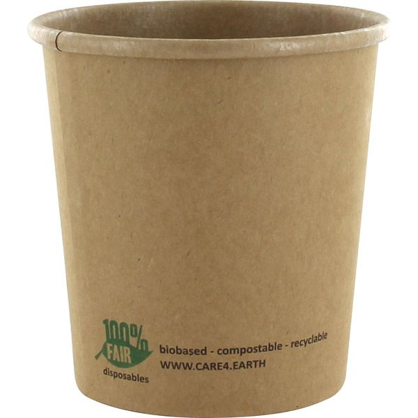Papstar 87266 Papstar Bicchiere Per Zuppa "Puro"", Rotondo, 470 Ml, Marrone"-image