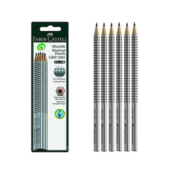 Matite Di Grafite Faber Castell Grip 2001 Hb Set Di 6 Matite-image