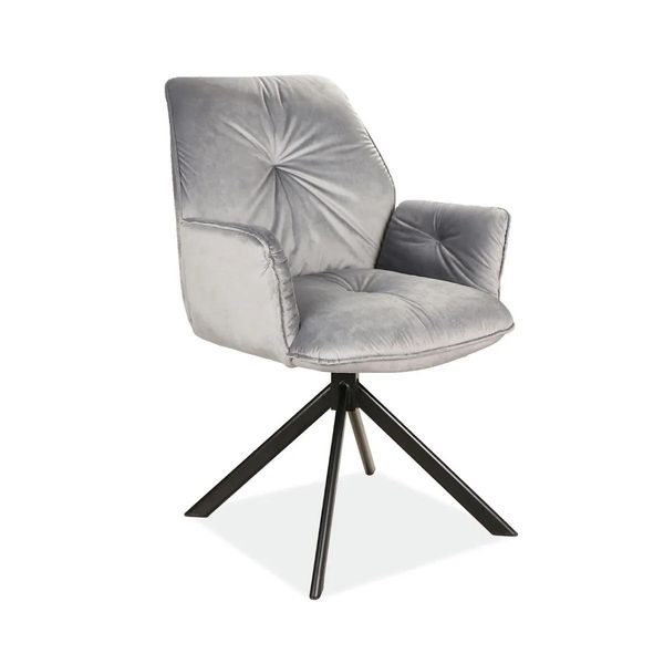 Sedia Girevole Jadrana 2 - Grigio / Nero-image