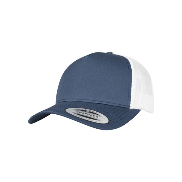 Flexfit 6506T | Cappello A 5 Pannelli Retro Trucker 2-Tone, Materiale Twill - Colore: Navy/White - Taglia: Unica-image