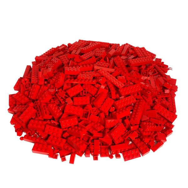 Lego® Mattoncini Speciali Misto Rosso Nuovo! Quantità 400X - Ogni Miscela Assemblata Singolarmente-image