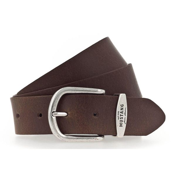 Mustang Pelle Cintura Classic Women Leather Belt W75 Baileys Marrone-image