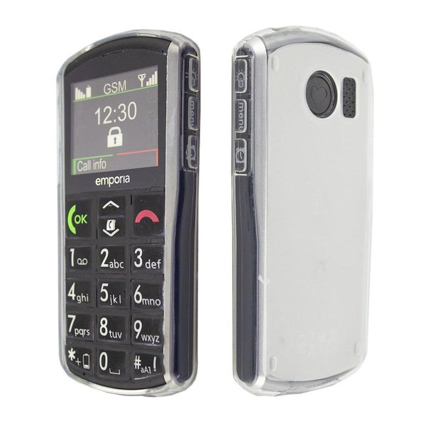 Caseroxx Custodia Protettiva In Tpu Compatibile Con Emporia V25, Custodia In Gomma Per Cellulare Bianco-Trasparente-image
