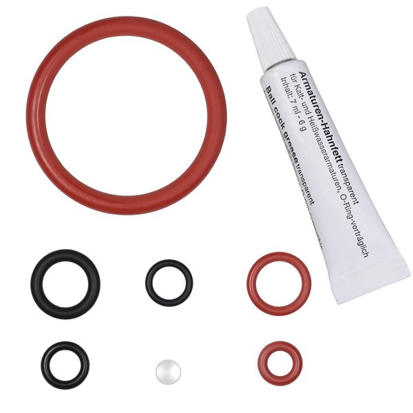Snapworld-Kaffee Set Di Manutenzione Guarnizione Anelli Di Tenuta Set Di Guarnizioni + Tubo Di Grasso Ricambio Per Valvola Di Supporto Del Gruppo Di Infusione Adatto Per Saeco Philips Spidem Gaggia-image