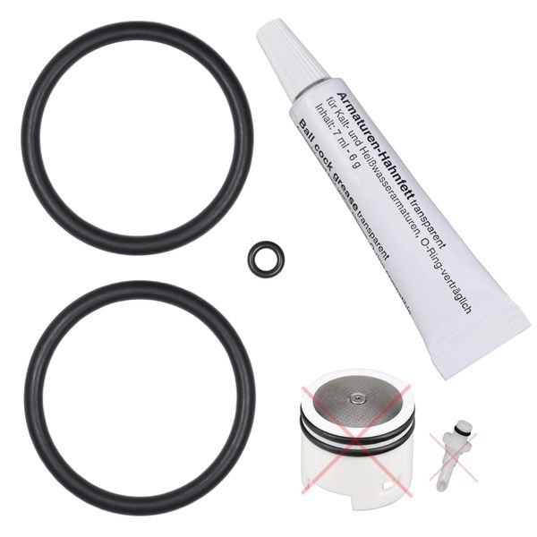 Snapworld-Kaffee Set Di Manutenzione Guarnizione Anelli Di Tenuta Set Di Guarnizioni Pezzo Di Ricambio + Tubo Di Grasso Per Unità Di Produzione Di Birra Gruppo Di Pressione Pistone Pistone Adatto Per Krups Ea Xp Es & Rowenta Set-24-image