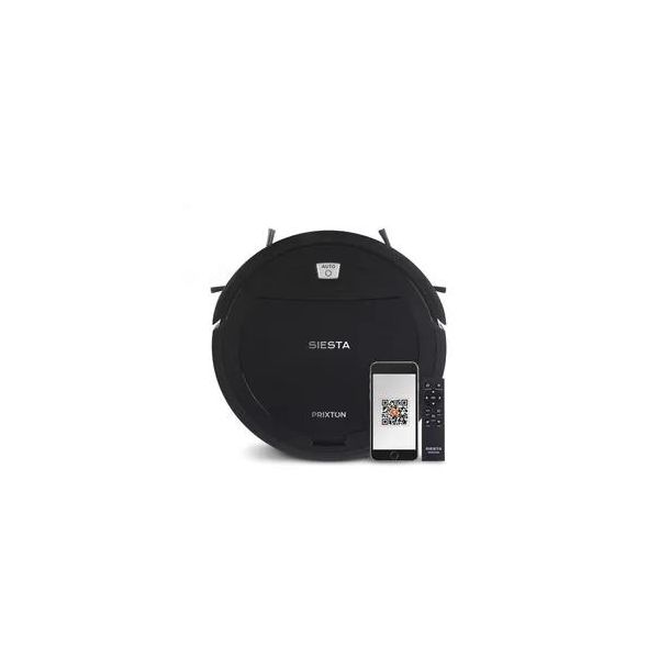 Prixton Siesta Robot Aspirapolvere | Wlan, App Mobile, 1000Pa, Nero-image