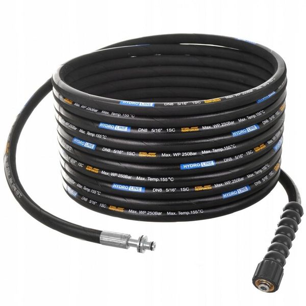 10 M Di Tubo Di Aspirazione DN8 250BAR Per Karcher Hd Hds Con Connettore Da 11 Mm-image