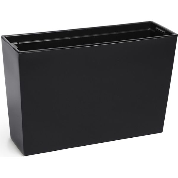 Vaso Da Fiori Kadax, Supporto Per Fiori + Inserto 19X56 Nero Lucido-image