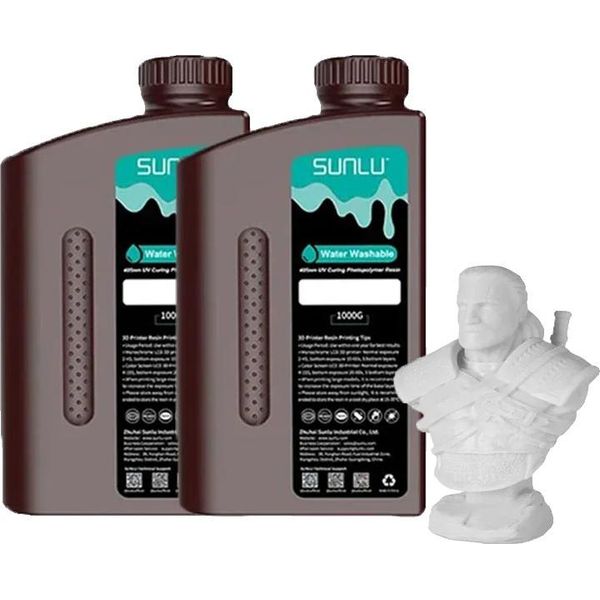 Resina 3D Lavabile In Acqua, 1000G, A Basso Odore, Facile Da Pulire, Lavaggio In Acqua Gy-image