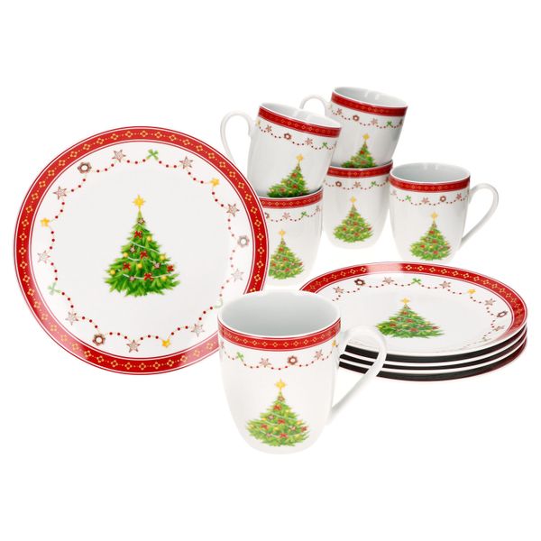 Sogno Di Natale 12Pcs Colazione Set Porcellana 6 Pers. Natale-image