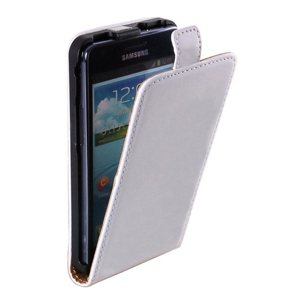 Custodia Flip Per Samsung Galaxy I9100 Sii S2 Bianco Ultra Sottile-image