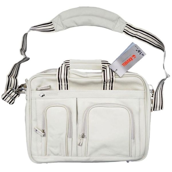 Breeze Borsa Per Notebook In Pelle Color Crema Fino A 16 Pollici-image