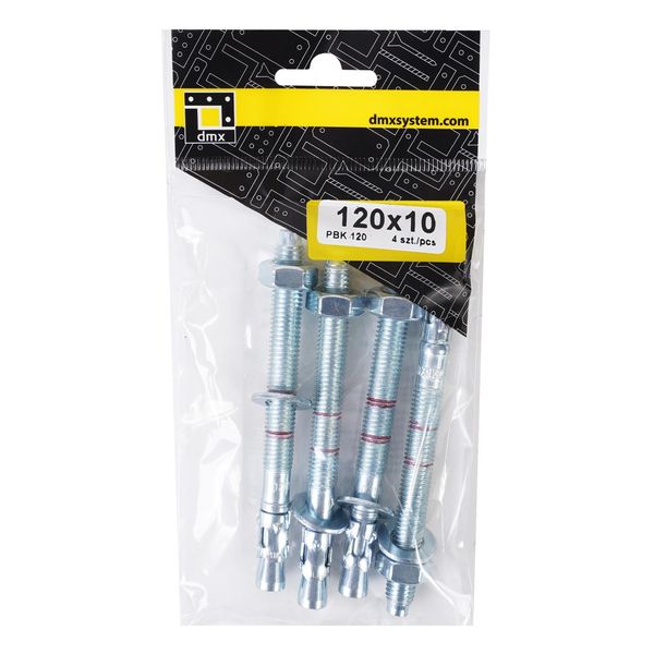 4X Bullone Di Ancoraggio Per Carichi Pesanti 120 Mm M10-image