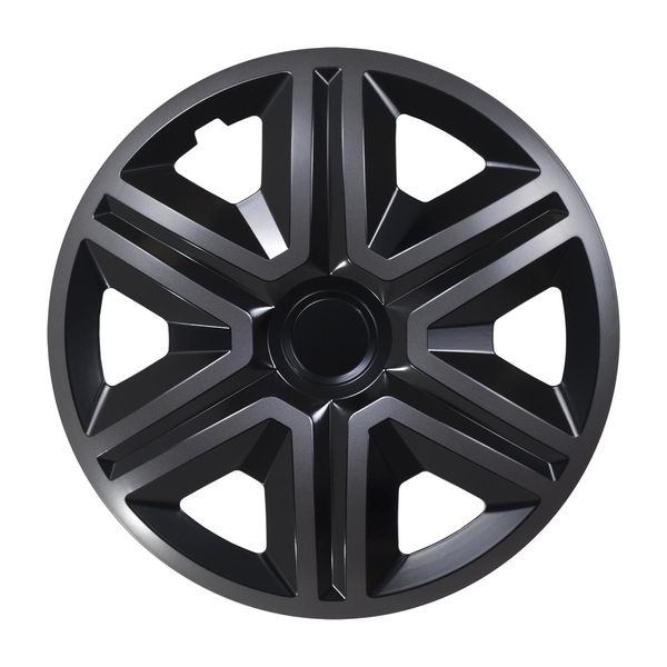 Azione 4 X Copriruota Universali Doublecolor 14" Set Di 4 Auto Nrm Grafite-Nero"-image