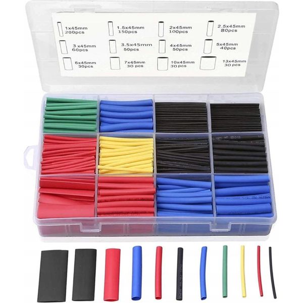 Rosfix Set Di Tubi Termorestringenti, 850 Pezzi, In Organizer-image