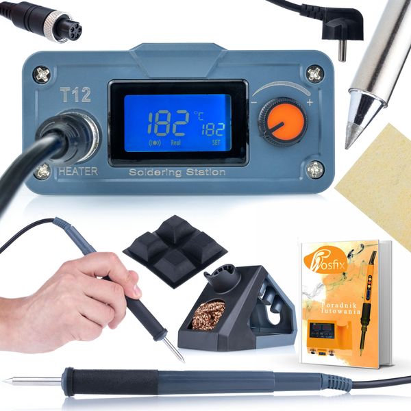 Rosfix Orange Akbash Oled T12OAO – Stazione Di Saldatura Con Punte T12 | 75W | Display Oled | Controllo Della Temperatura 200 – 450°C-image
