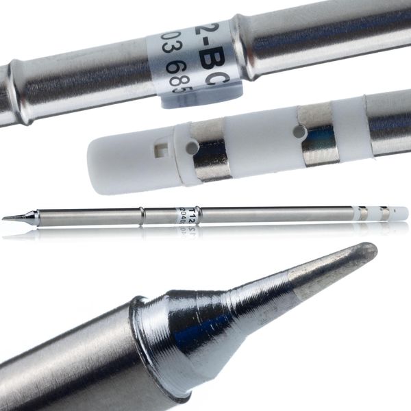 Rosfix T12-BC1 – Punta Per Saldatore Con Elemento Riscaldante | Riscaldamento Rapido <10S A 300°C, Compatibile Con Stazioni T12-image