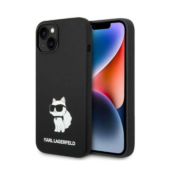 Karl Lagerfeld Klhcp14Msnchbck Custodia Rigida Per Iphone 14 Plus / 15 Plus 6,7 Czarny / Choupette In Silicone Nero-image