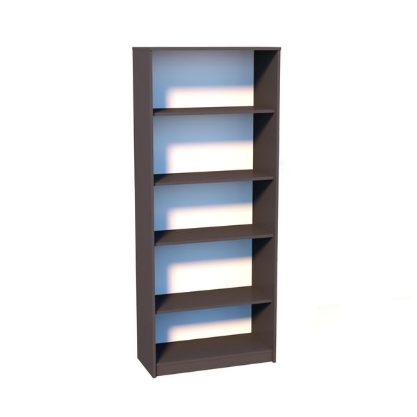 Scansia Alta Con Scaffali Tomai – Grafite / Rovere Wotan-image