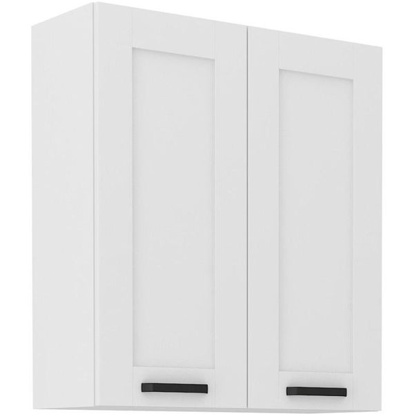 Armadietto Superiore Alto Laili - Larghezza 80 Cm, Bianco-image