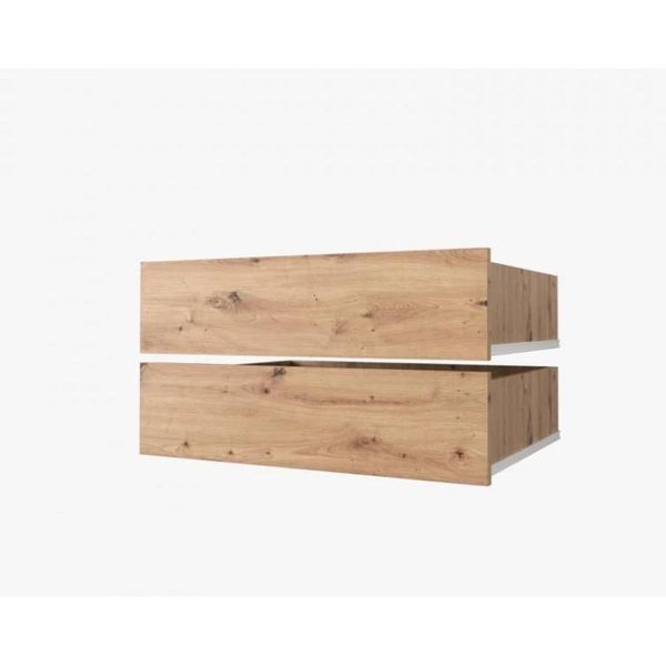 Set Di 2 Cassetti Per Armadi Con Una Profondità Di 60 Cm Unis - Rovere Artisan-image