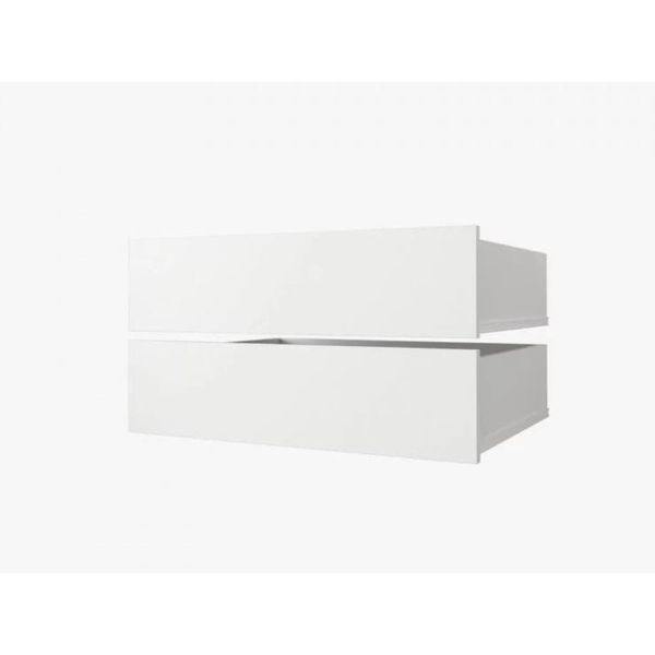 Set Di 2 Cassetti Per Armadi Con Una Profondità Di 60 Cm Unis - Bianco-image