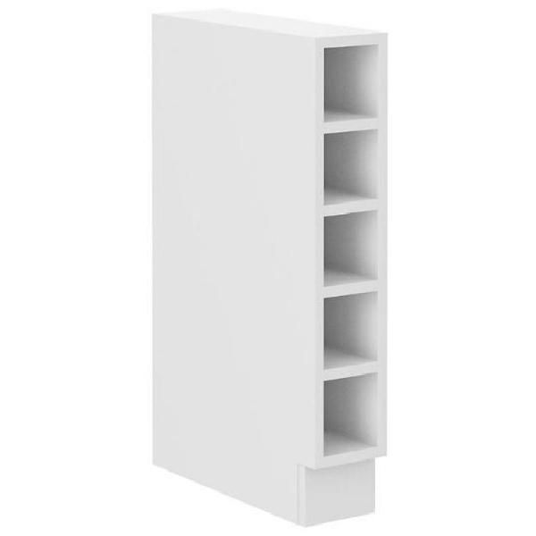 Armadietto Inferiore Aperto Sabrya - Larghezza 15 Cm, Bianco-image