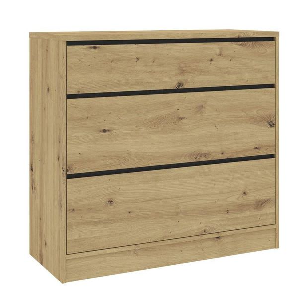 Cassettiera Sherman - Rovere Artisan / Antracite-image