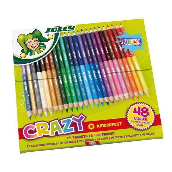 Jolly 3000-0518 24 Jolly Supersticks Crazy Buntstifte Farbsortiert-image