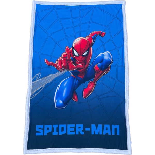 Coperta In Pile Spiderman - Qualità Supereroe Sherpa, 150 X 100 Cm-image