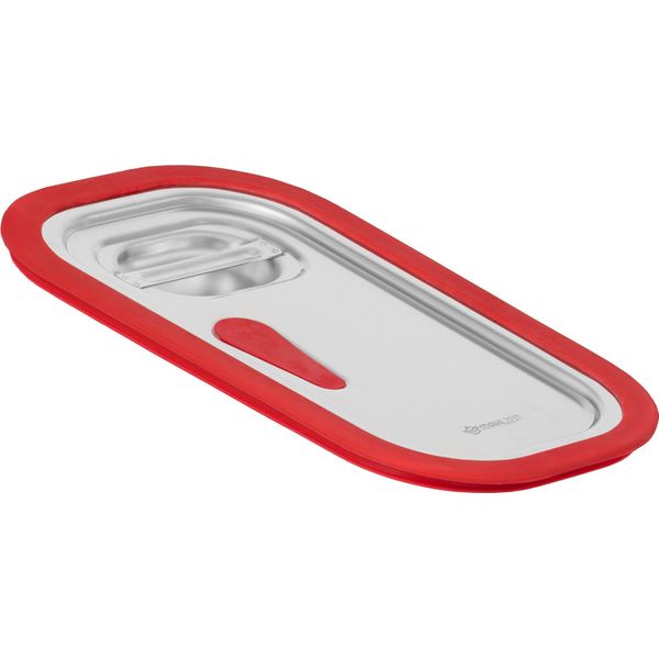 Coperchio Per Contenitore Gn Meal Con Bordo In Silicone Per Gn 1/4, Coperchio Per Contenitore Catering In Acciaio Inox-image