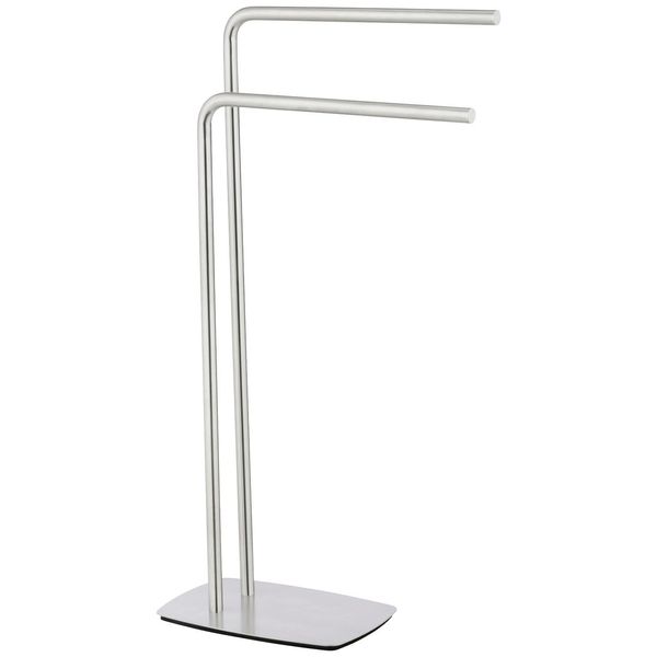 HandtuchstäNder Wenko "Iria", Silber (Edelstahl Matt), B:48Cm H:81,5Cm T:20Cm, Edelstahl, Handtuchhalter, HandtuchstäNder, Mit 2 Handtuchstangen-image